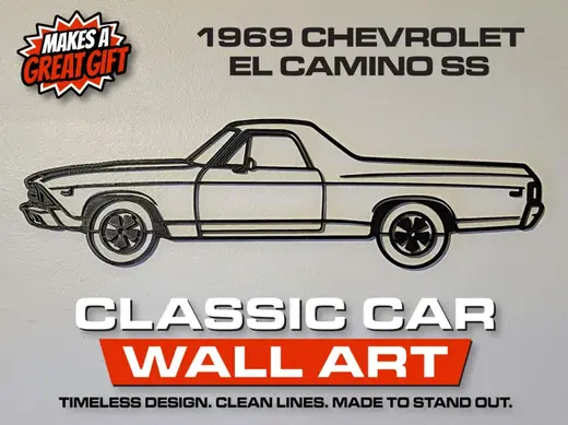 1969 Chevrolet El Camino SS Wall Art