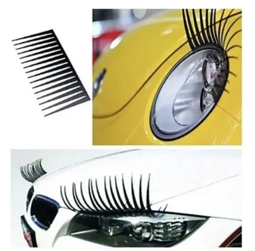 Car Headlight Eyelashes Pestañas Faro coche