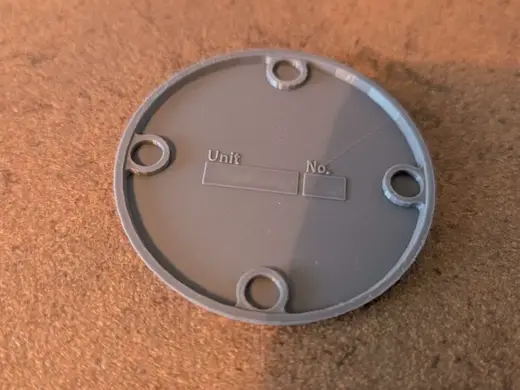 60mm Tabletop Base with magnets and orgainazer