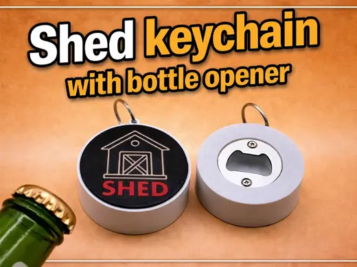 Shed Keychain Bottle Opener