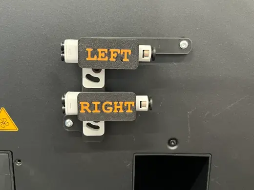 Halter für 4-1 Adapter H2D mit Schild