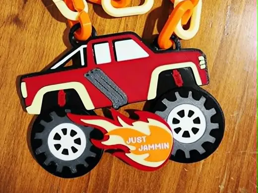 Monster Truck Hype Chain Pendant