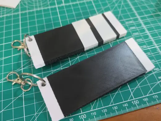BJJ Belt Bar Keyring