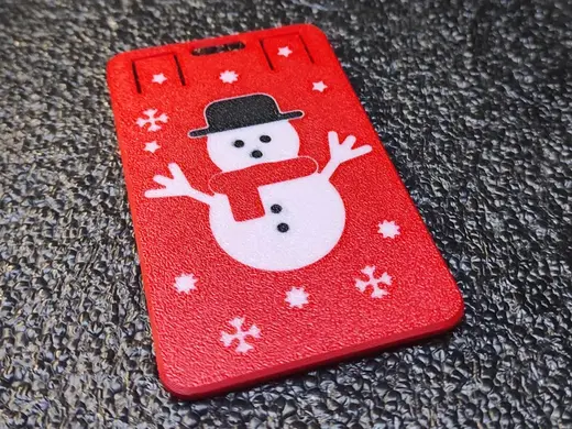 Snowman ID/Badge/Card Holder Christmas Collection