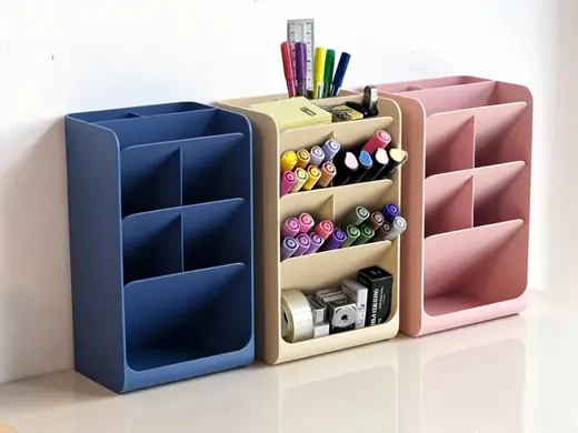 简约实用型斜插式 笔架 收纳盒