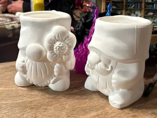 gnome succulent planters