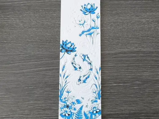 Koi Pond Serenity HueForge Bookmark