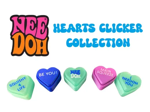 NeeDoh Hearts Clicker Collection