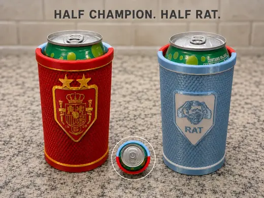2026 World Cup Champs & Rats Can Koozie