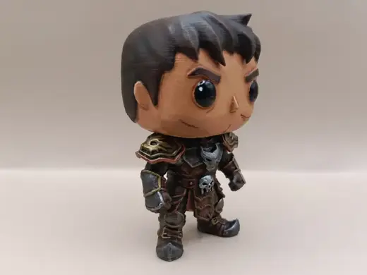 Metin 2 Warrior Stylized Figure