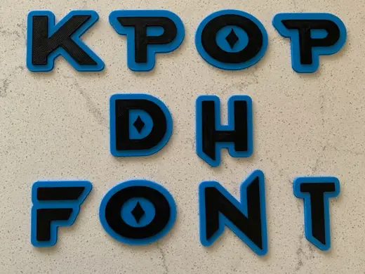 Kpop Demon Hunters Font (Raised)