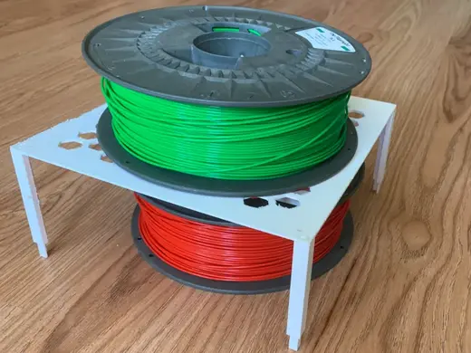 Filament storage shelf