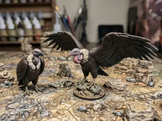 DnD Giant Vulture and medium Vulture