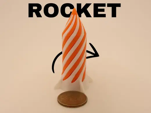 ROCKET Vortex Thread Passthrough Fidget - Simple