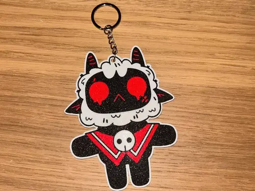 Cult of the lamb Backpack charm