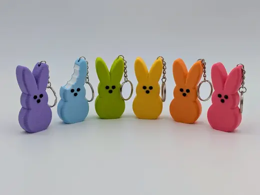Easter Peep Bunny Keychain | AMS & Parts