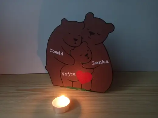 Little bears heart - Medvědí rodinka se srdcem