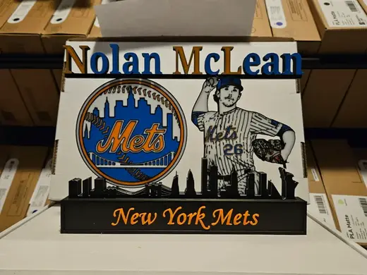 MLB - New York Mets Nolan McLean display