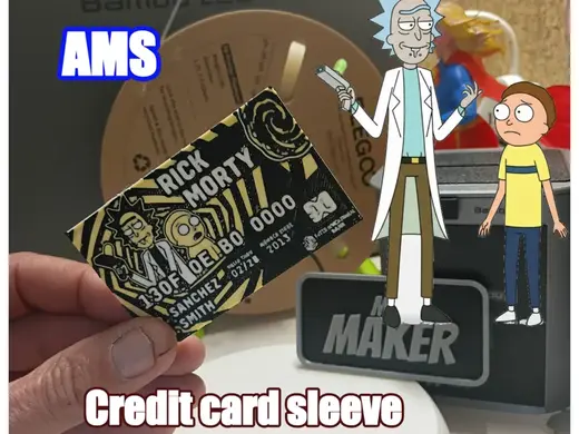 Rick and Morty credit card sleeve, Tap to Pay