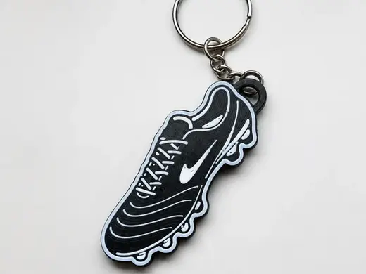 football boot keychain