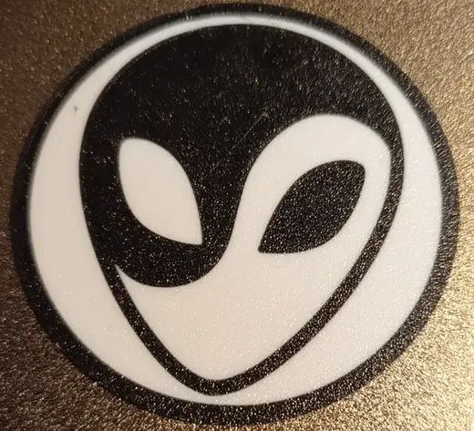 Alien Ying Yang Untersetzer Kaltgetränke 1mm