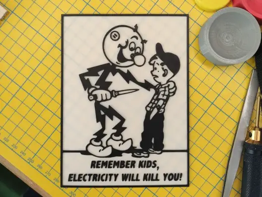 Reddy kilowatt - electricity will kill you