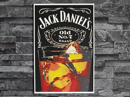 Hueforge Glass Of Jack Daniels