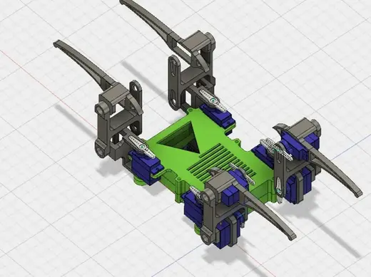 Spider quadruped Arduino Nano