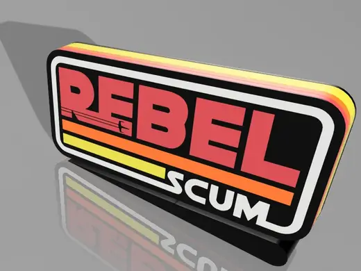 Rebel Scum LED Lightbox Star Wars