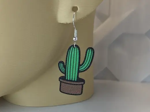 Cute Cactus Earring (2 of 5)
