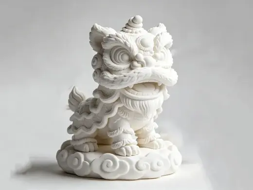 醒狮摆件 支撑易拆