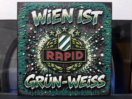 SK Rapid Wien Grün-Weiss Graffiti Hueforge