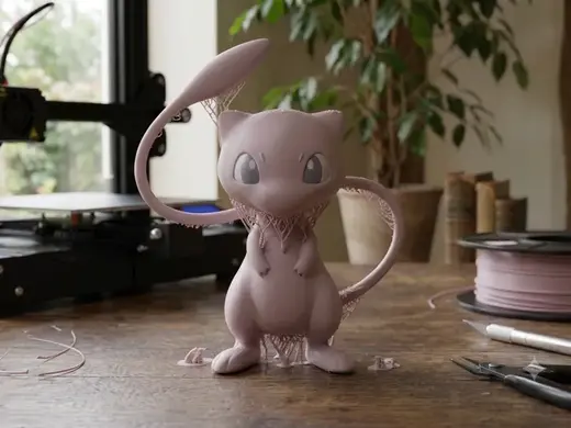 Mew – Figura Decorativa a Color para Impresión 3D