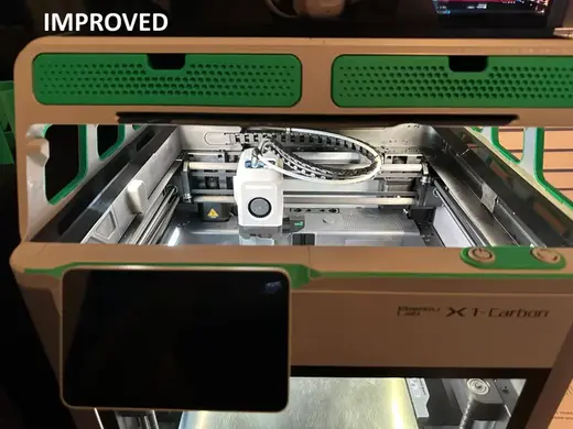 Revised Gasket to hide LEDs (so they don't blind you)