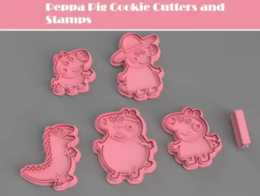Peppa Pig Cookie Cutters and Stamps