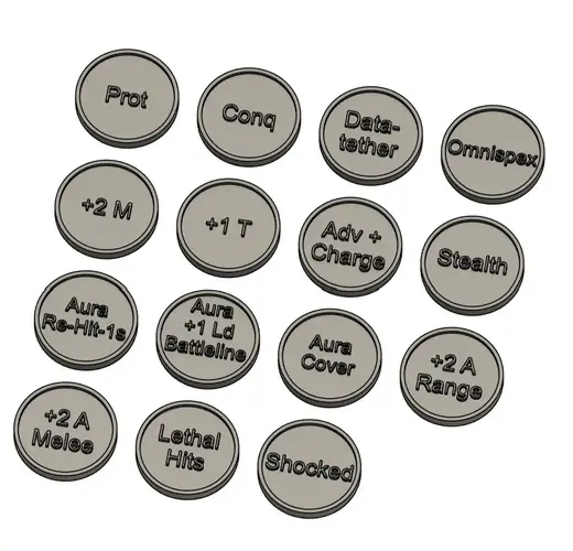 Warhammer 40k 10th Edition Admech Tokens