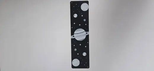 Saturn Rings & Stars Space Bookmark