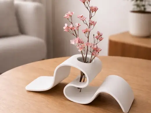 Minimal Wave Dry Flower Holder