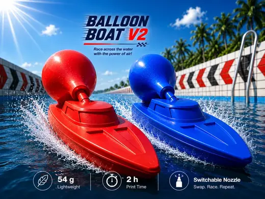 Balloon boat V2 - Speed Boat Edition