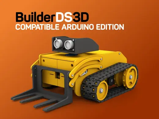 TRACK ROBOT Builder3D WITH FRONTAL GRIPPER