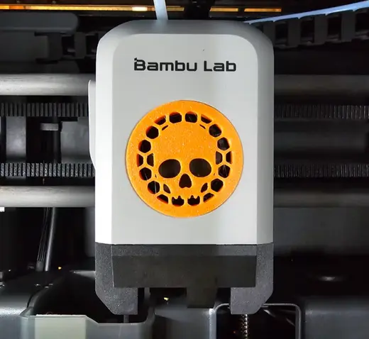 Skull fan cover for X1C - P1S - P1P