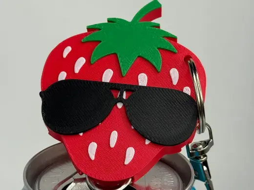 Cool Strawberry Pop Can Opener Tab Fairy