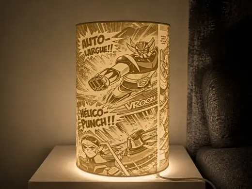 Lampe Goldorak -abat jour - lustre E27