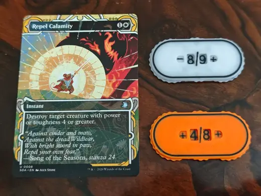 MTG counter from 0/0 to 9/9