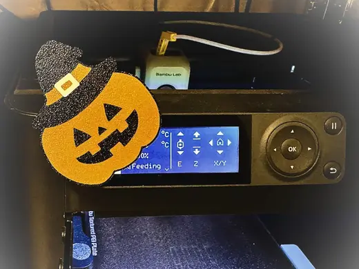Bambulab P1/P1s display decor - halloween