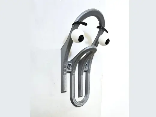OMG ! They screwed Clippy on the Wall ! Coat Hook