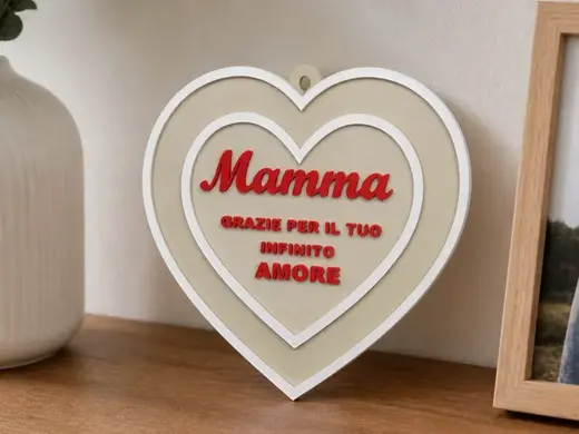 CUORE FESTA DELLA MAMMA PERSONALIZZABILE