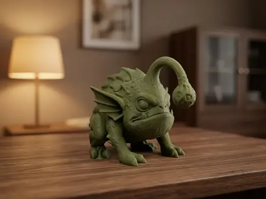 Anglerfish Frog Model - Creature Figurine