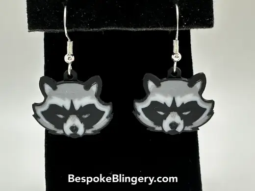 Raccoon Earrings