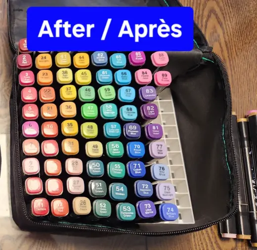 80 Alcohol markers organizer